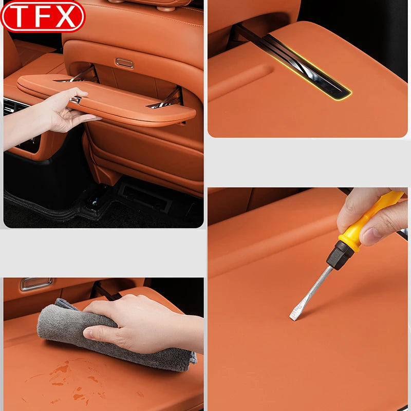 For Jetour G700 2025 2026 Car Rear Seat Small Table Silicone Protective Pad Anti-Slip Mat Scratch-Resistant Interior Accessories