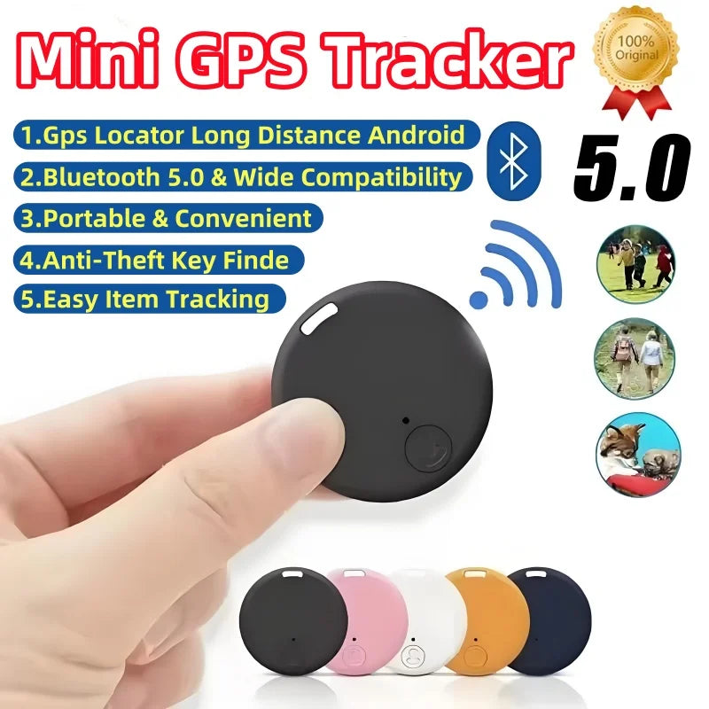 Mini 5.0 Anti-Lost Device GPS Bluetooth Tracker Air Tag Pet elderly Kids Wallet Tracking For IOS Android Smart Locator New