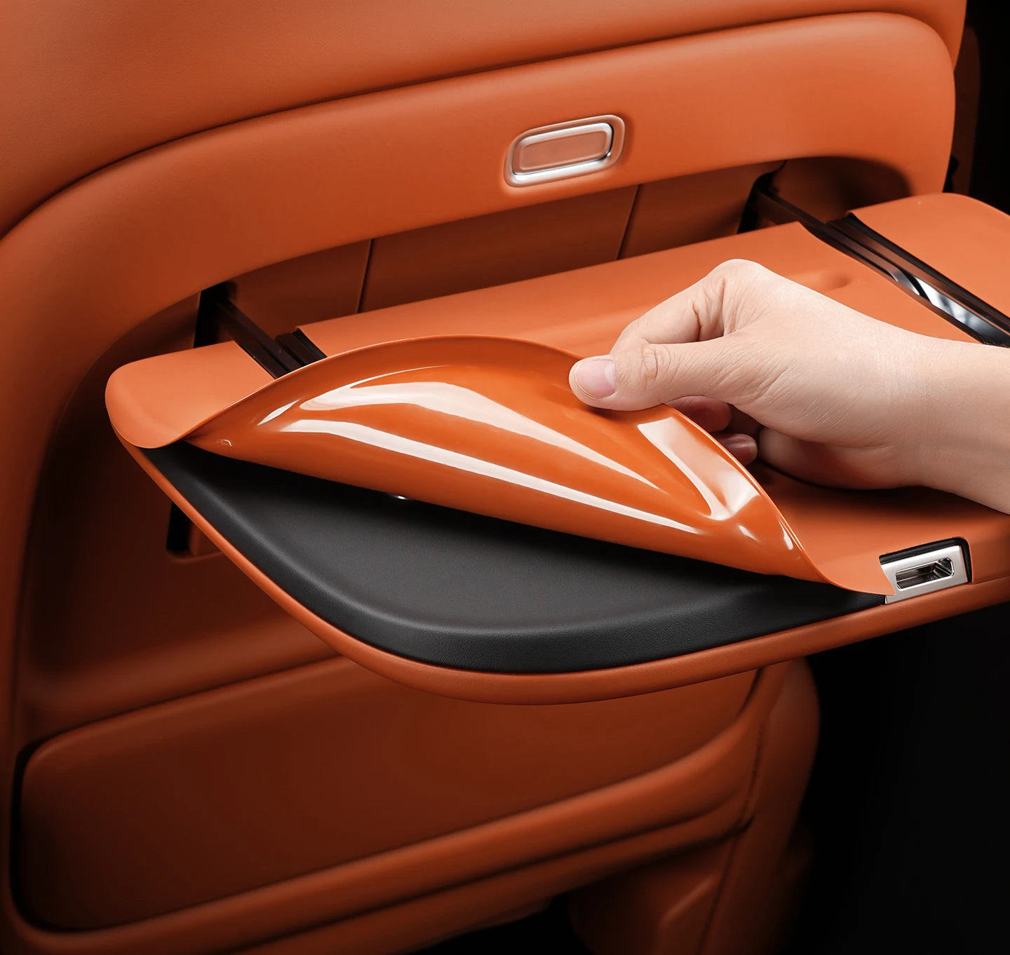 For Jetour G700 2025 2026 Car Rear Seat Small Table Silicone Protective Pad Anti-Slip Mat Scratch-Resistant Interior Accessories