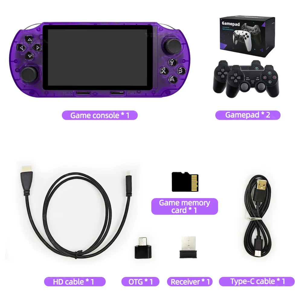 VILCORN SF3000 HD Handheld Game Console for PS1 GBA SNES MAME Retro Emulator 4.5 inch FHD Portable Gaming Machine Christmas Gift