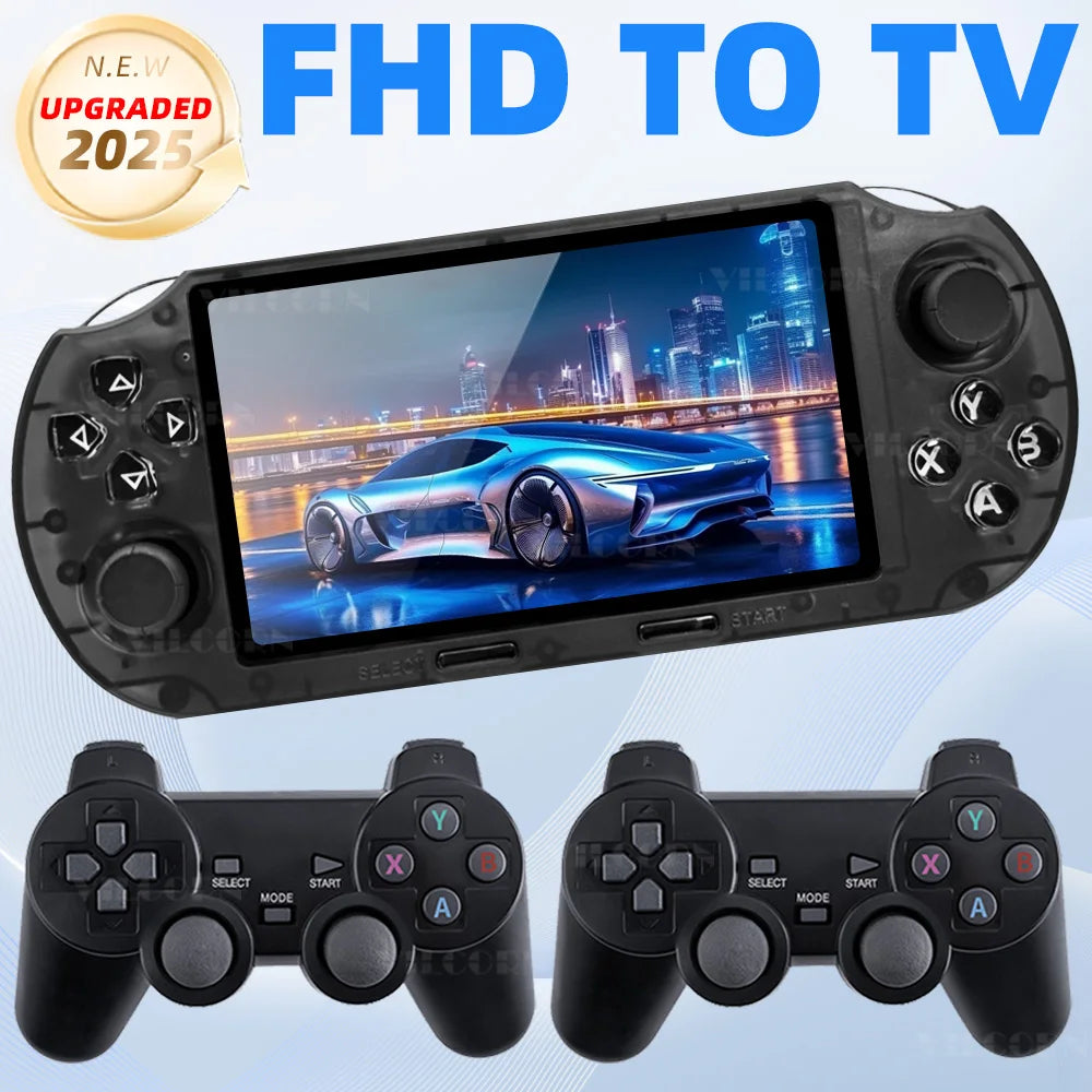 VILCORN SF3000 HD Handheld Game Console for PS1 GBA SNES MAME Retro Emulator 4.5 inch FHD Portable Gaming Machine Christmas Gift