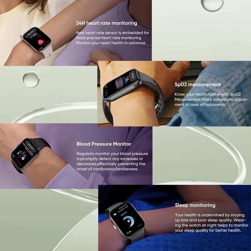 2026 New Global Version Watch 5 Men Women HD AMOLED Screen Heart Rate Bluetooth Call GPS Track Waterproof Sports Smart Watch