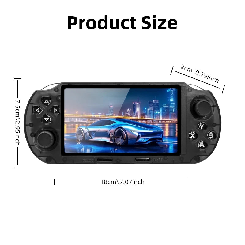 VILCORN SF3000 HD Handheld Game Console for PS1 GBA SNES MAME Retro Emulator 4.5 inch FHD Portable Gaming Machine Christmas Gift