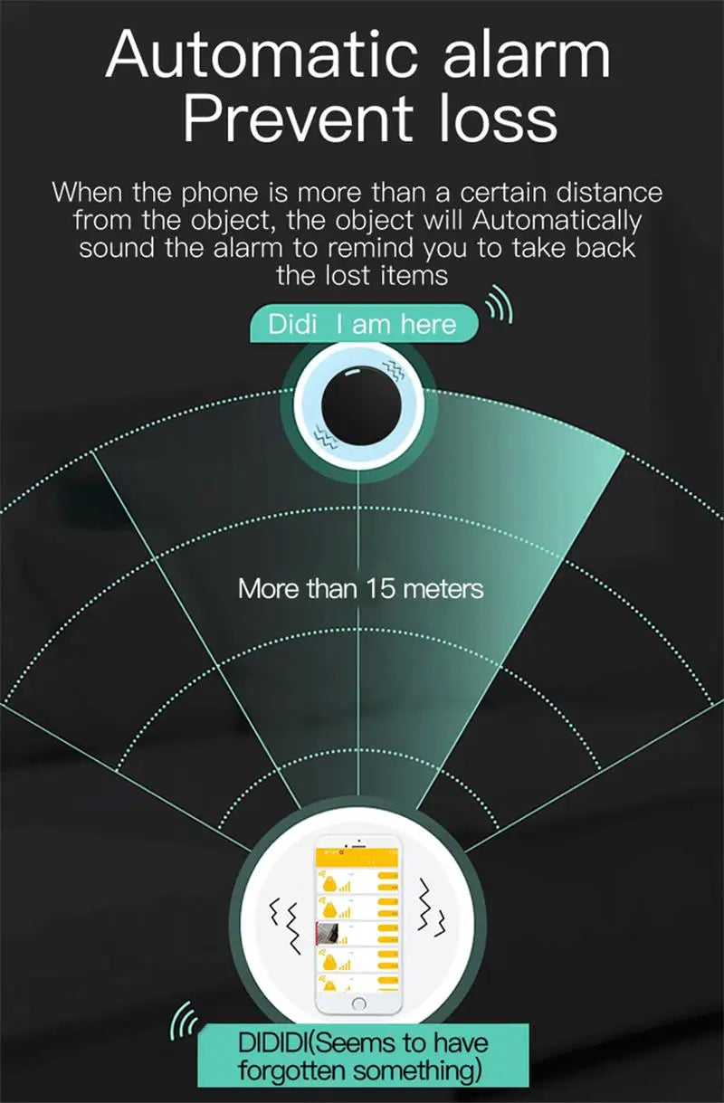 Mini 5.0 Anti-Lost Device GPS Bluetooth Tracker Air Tag Pet elderly Kids Wallet Tracking For IOS Android Smart Locator New